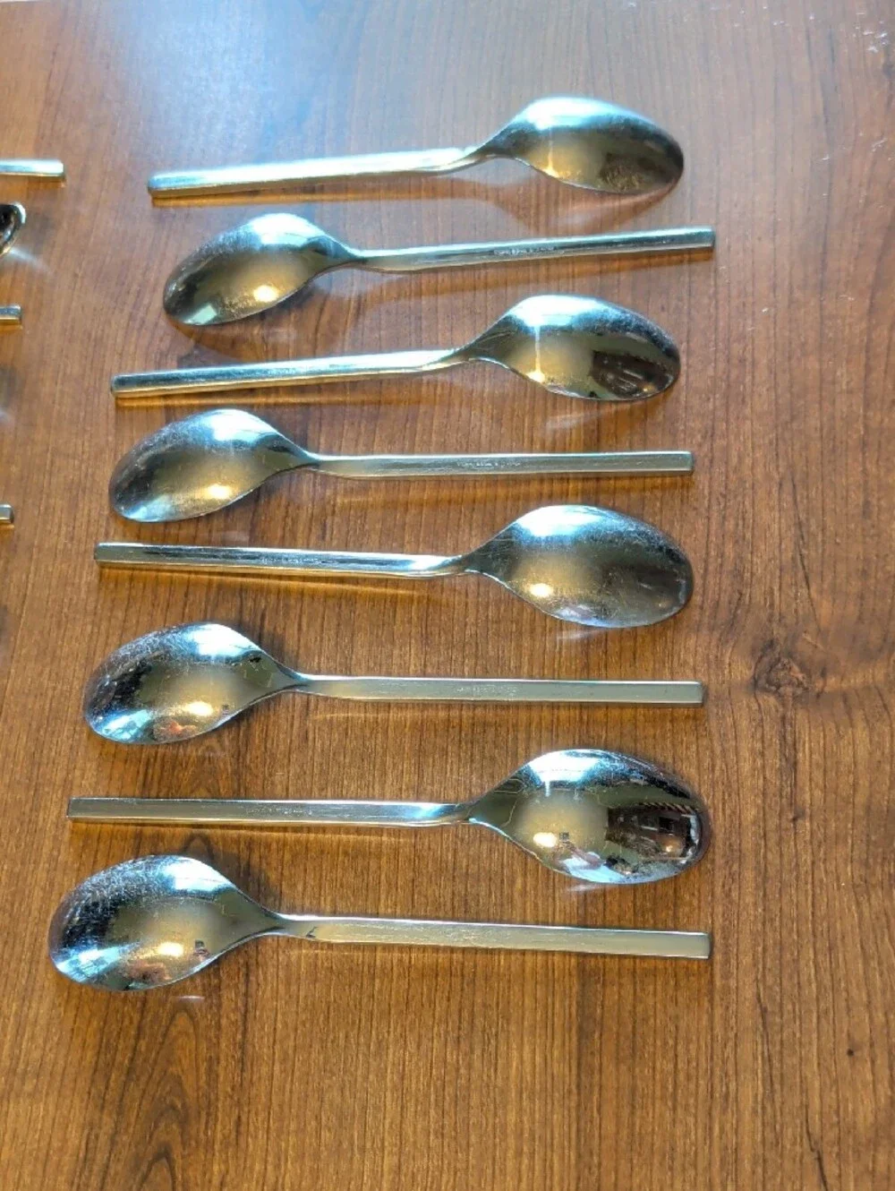 Villeroy & Boch New Wave Stainless Steel Soup Spoons Lot Of 8